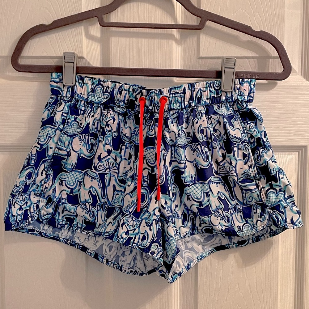 Lilly Pulitzer Luxletic Elephant Run Around Shorts